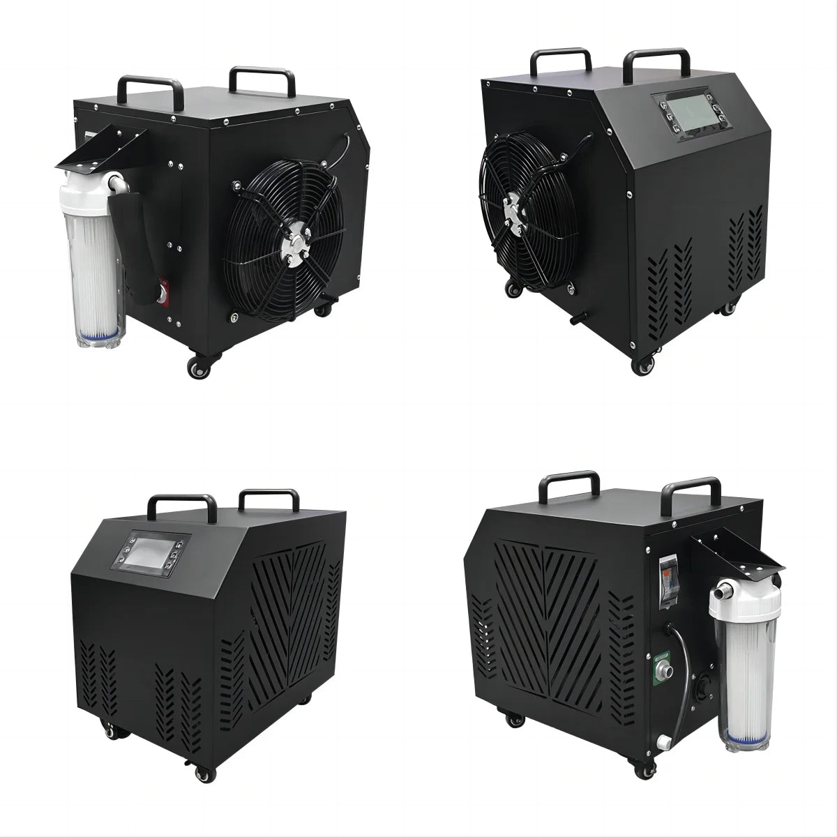 Cheap 1 Person Stainless Steel Ice Bath Tub Cold Plunge Ice Bath Tub with Chiller and Wooden Ladder