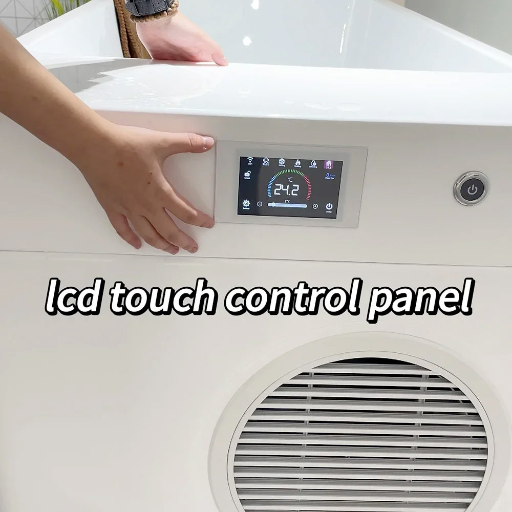 Wifi App Control Ice Bath Tub Athletes Recovery Acrylic Cold Plunge All in With Built in Chiller