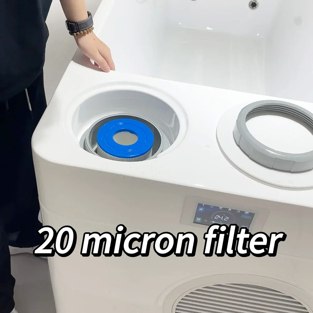 Wifi App Control Ice Bath Tub Athletes Recovery Acrylic Cold Plunge All in With Built in Chiller