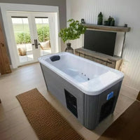 Acrylic chiller ice bath 1-2 people recycling square self-test system intelligent WIFI cold plug with ozone and filter