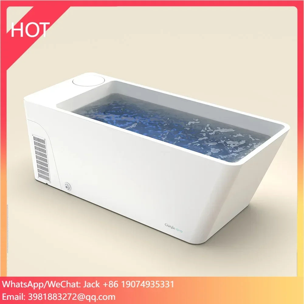 Wifi App Control Ice Bath Tub Athletes Recovery Acrylic Cold Plunge All in With Built in Chiller