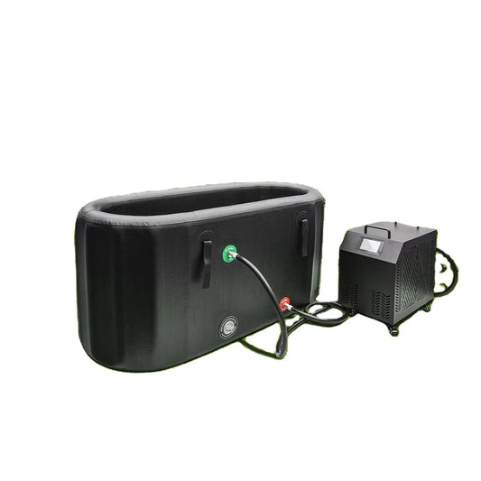 PVC Inflatable Portable Ice Bath Tub With Pump Cover Cold Plunge Chiller For Outdoor Recovery Pool Use Drop Stitch Fabric